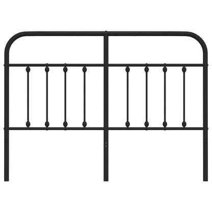 Hoofdbord metaal zwart 140 cm