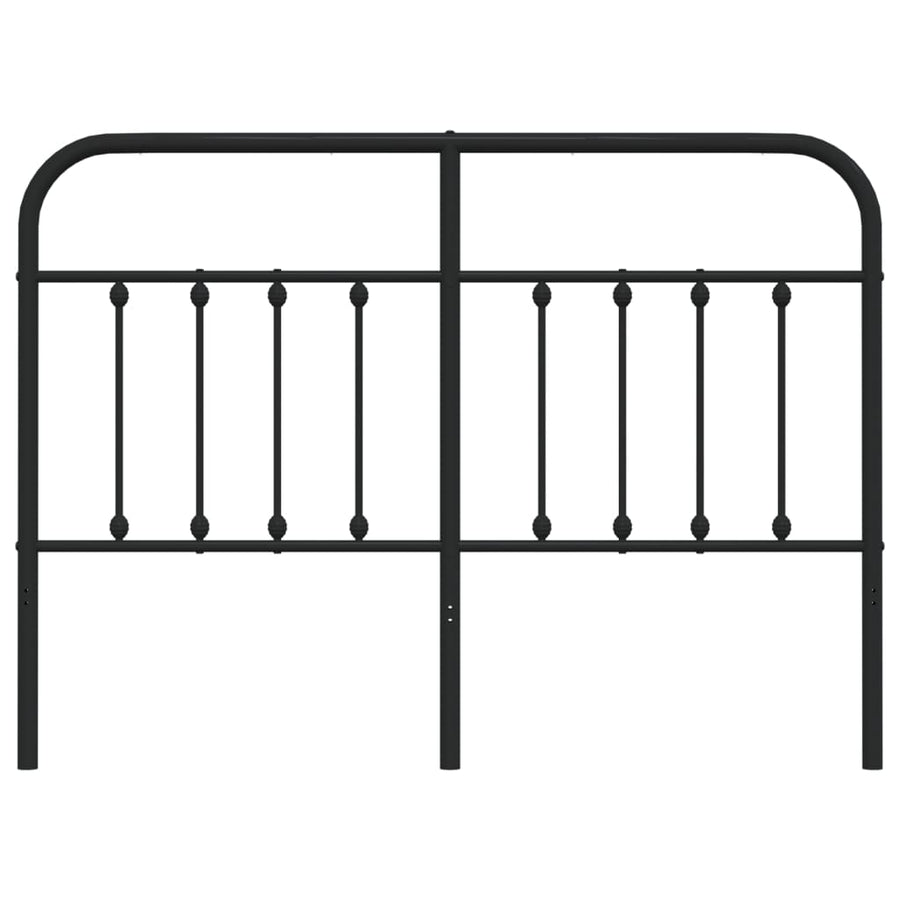 Hoofdbord metaal zwart 140 cm