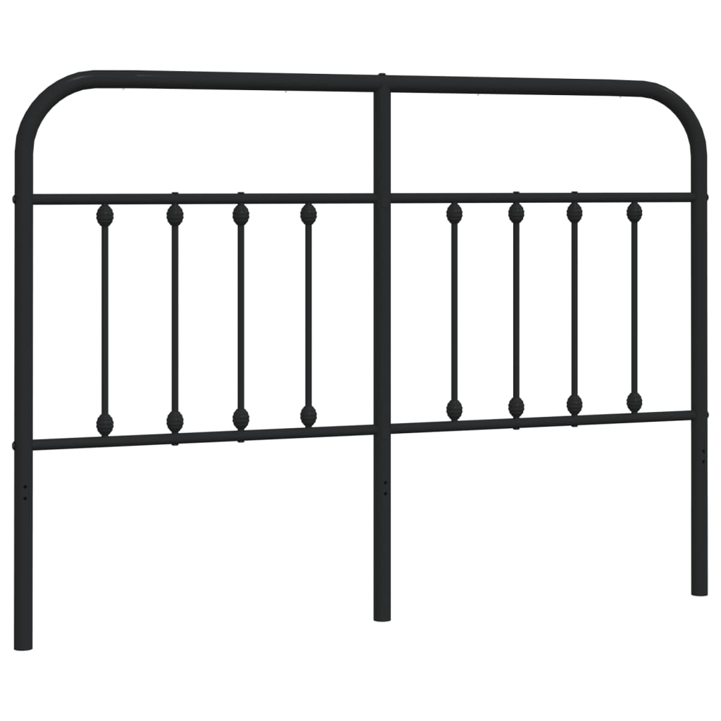 Hoofdbord Metaal Zwart 150 Cm