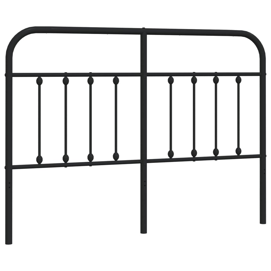 Hoofdbord Metaal Zwart 150 Cm