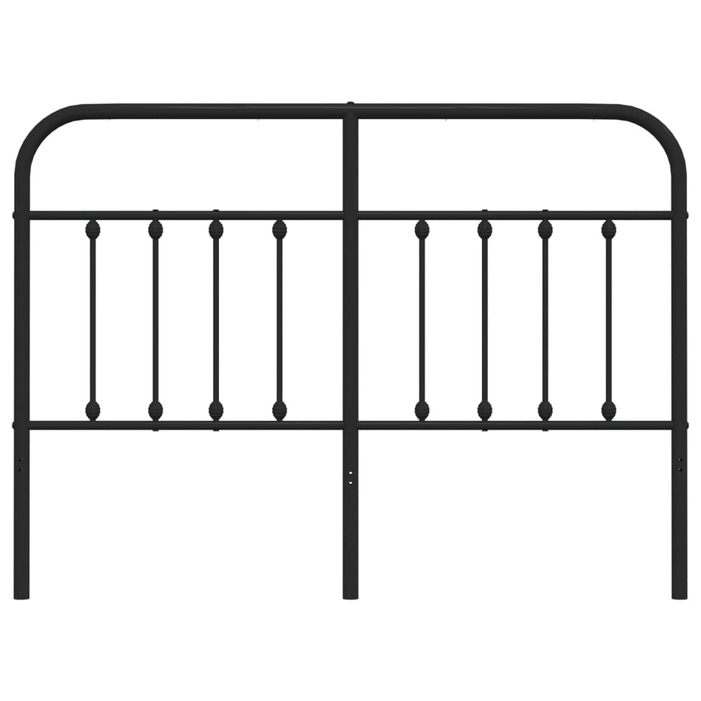 Hoofdbord Metaal Zwart 150 Cm