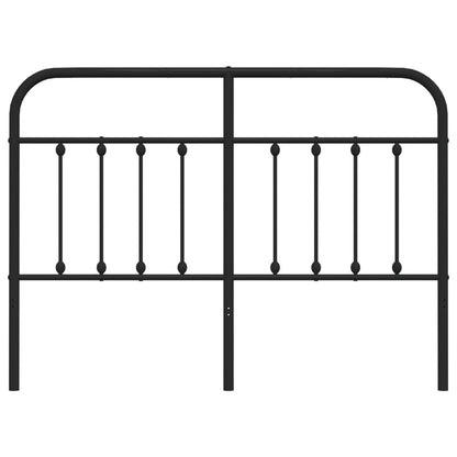 Hoofdbord Metaal Zwart 150 Cm