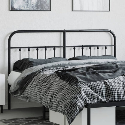 Hoofdbord Metaal Zwart 160 Cm