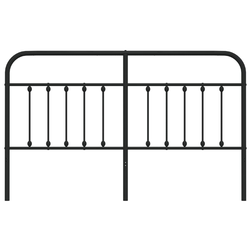 Hoofdbord Metaal Zwart 160 Cm