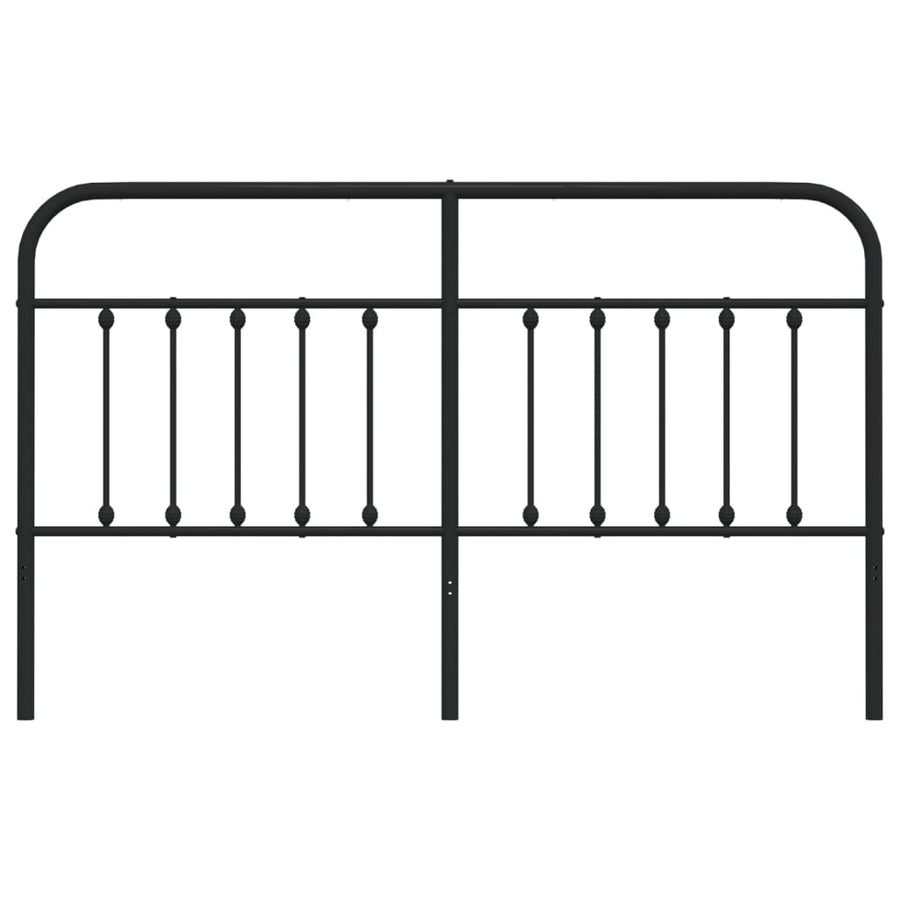 Hoofdbord Metaal Zwart 160 Cm