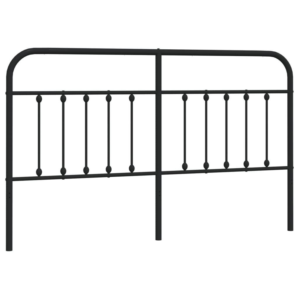 Hoofdbord Metaal Zwart 180 Cm