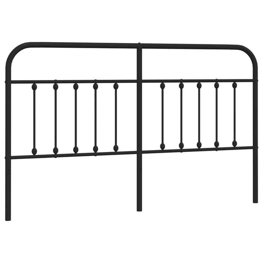 Hoofdbord Metaal Zwart 180 Cm
