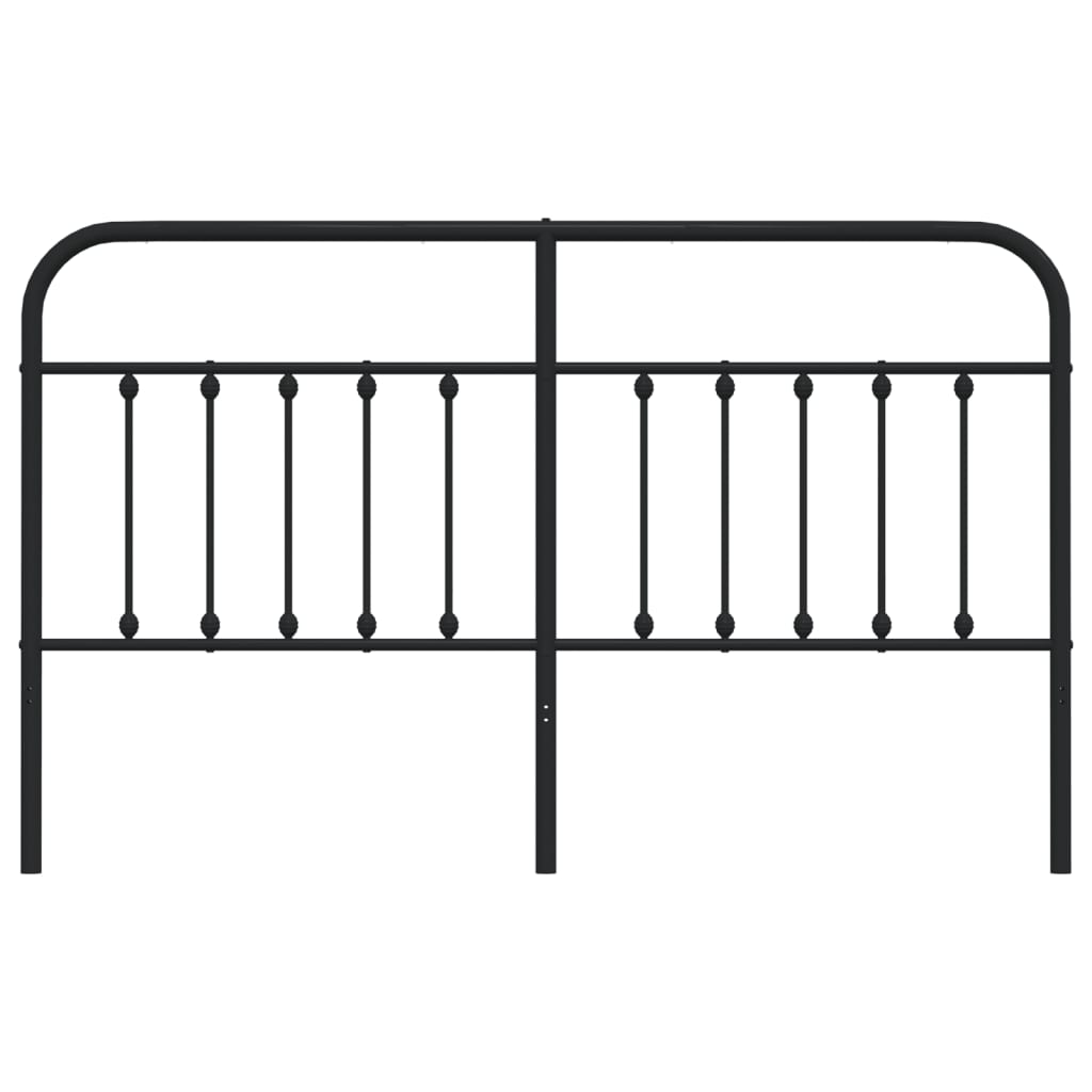Hoofdbord Metaal Zwart 180 Cm