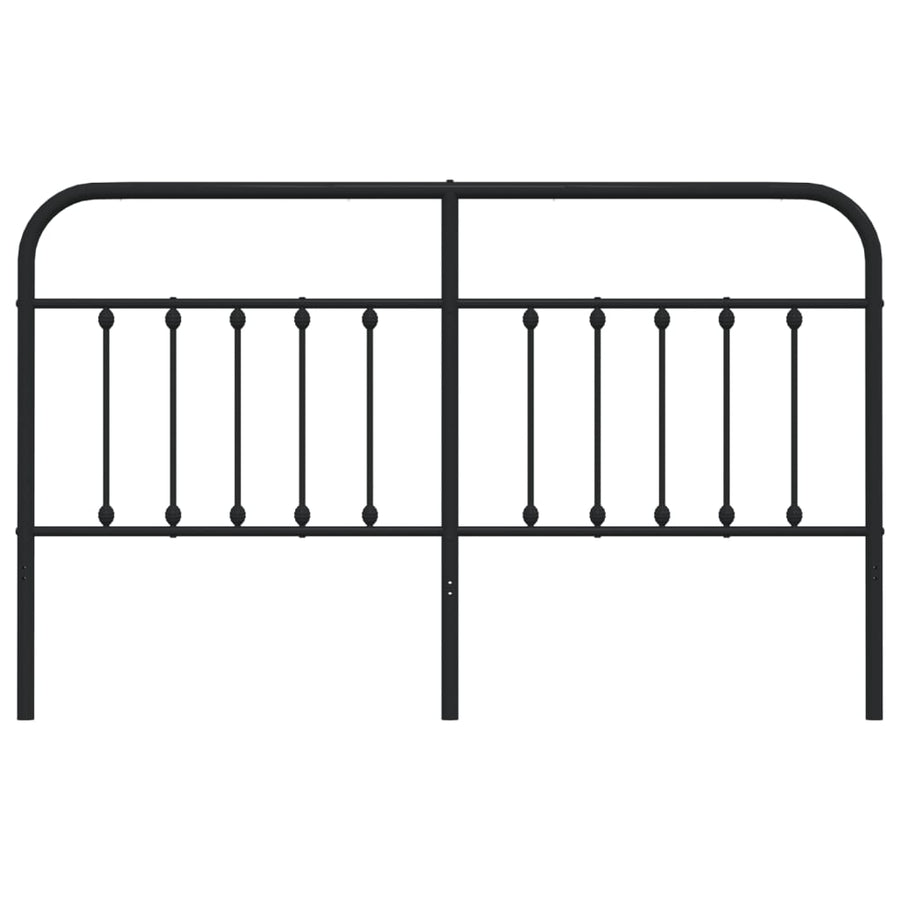Hoofdbord Metaal Zwart 180 Cm