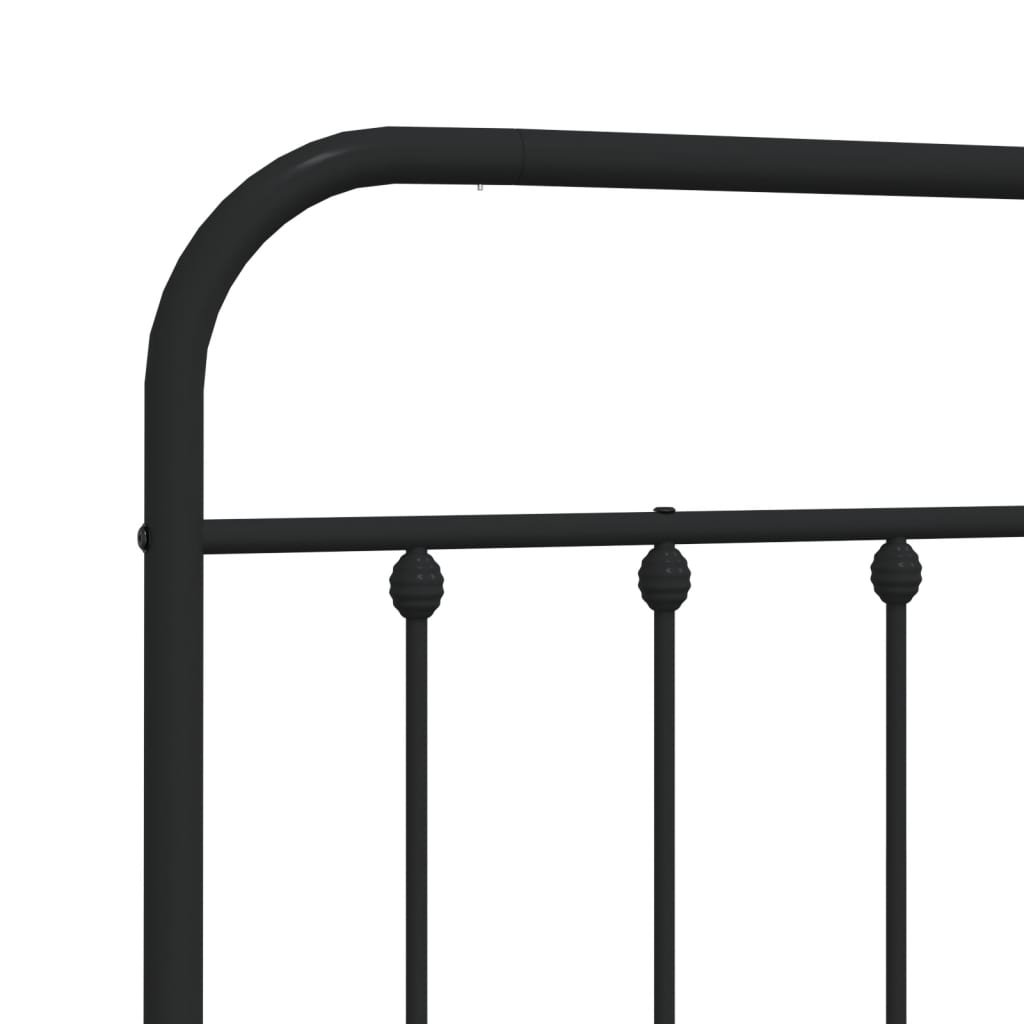 Hoofdbord Metaal Zwart 180 Cm