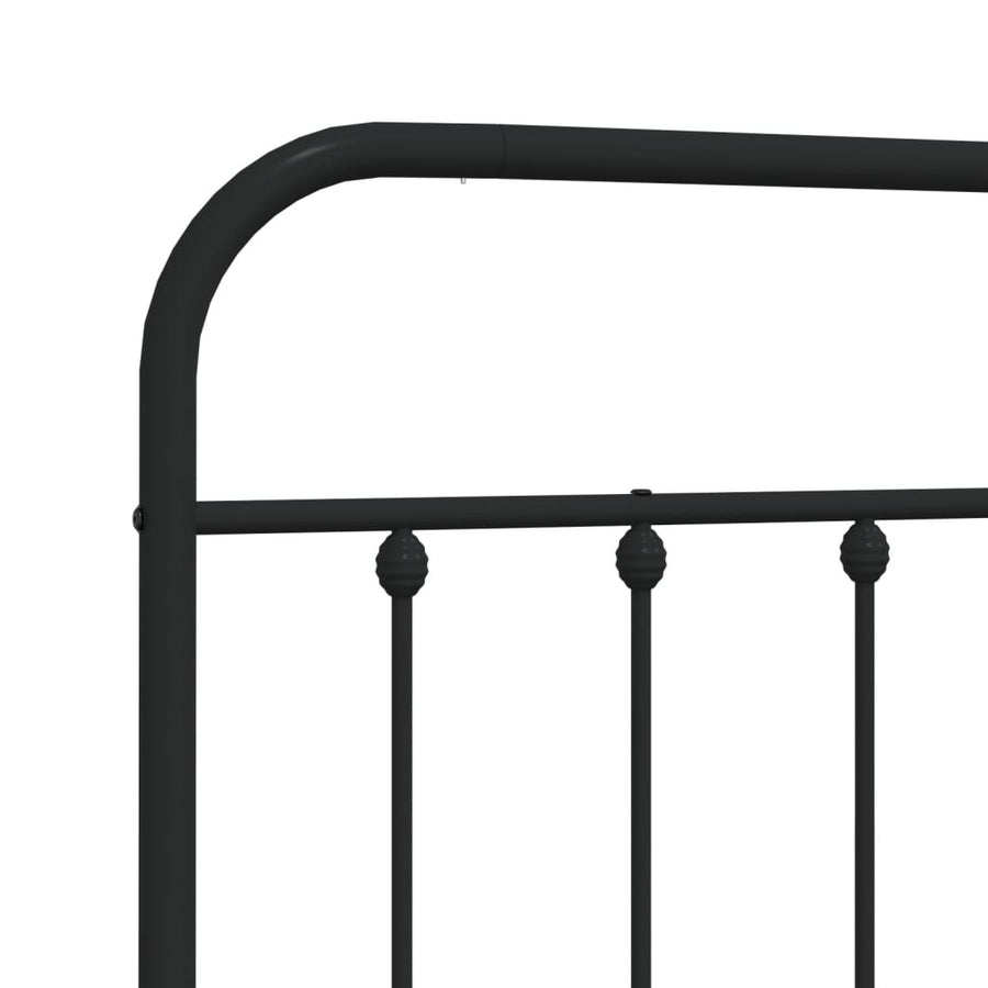 Hoofdbord Metaal Zwart 180 Cm