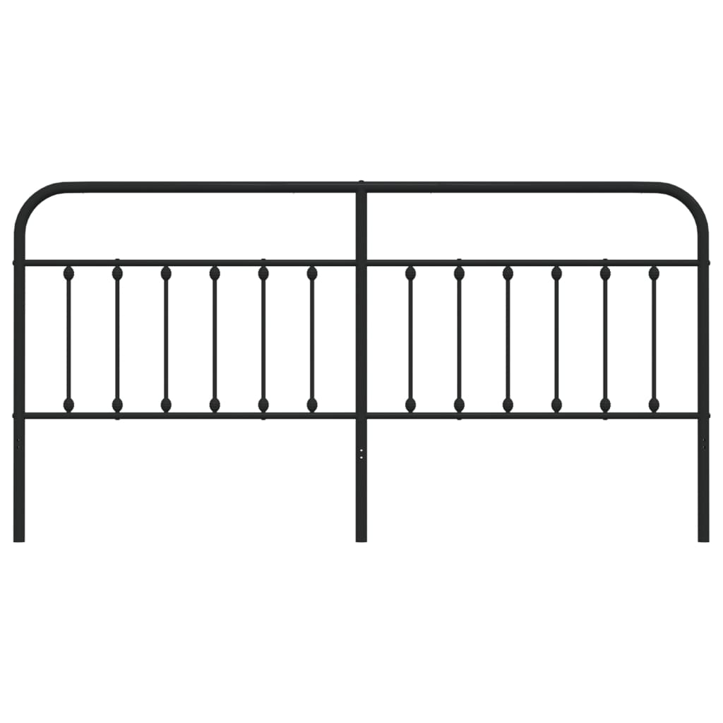 Hoofdbord Metaal Zwart 193 Cm