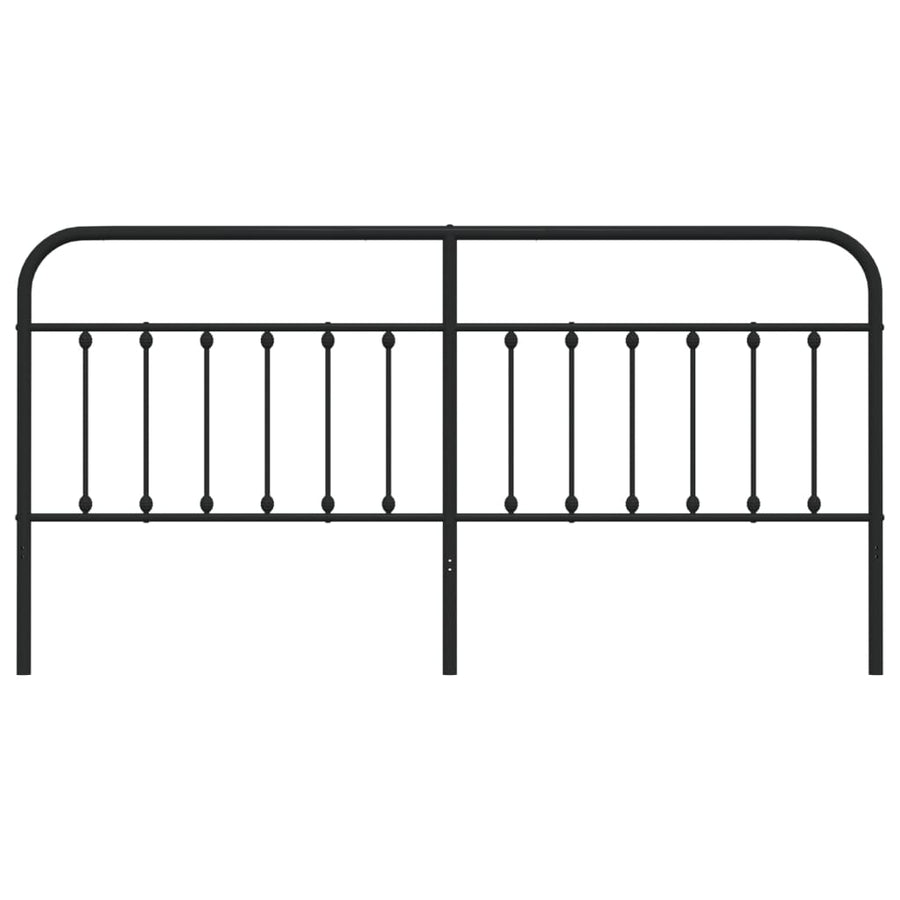 Hoofdbord Metaal Zwart 193 Cm