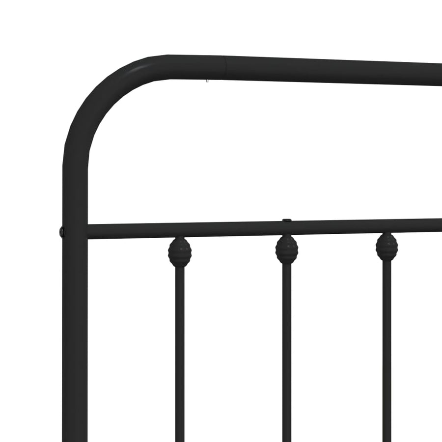 Hoofdbord Metaal Zwart 193 Cm