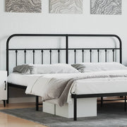 Replacement headboard metal black 193 cm
