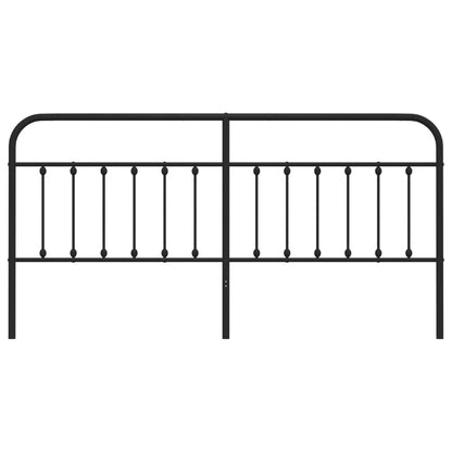 Hoofdbord Metaal Zwart 200 Cm