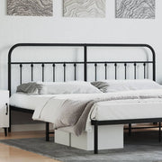 Replacement headboard metal black 200 cm
