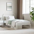 Bedframe metaal wit 107x203 cm