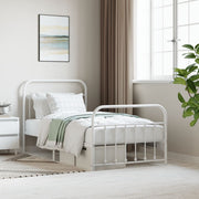 Bedframe metaal wit 100x190 cm