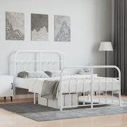 Bedframe metaal wit 120 x 190 cm