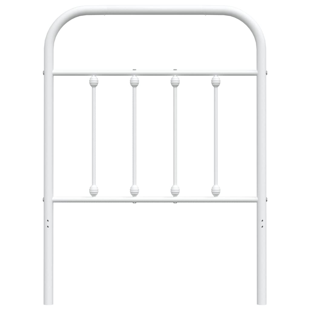 Hoofdbord Metaal Wit 75 Cm