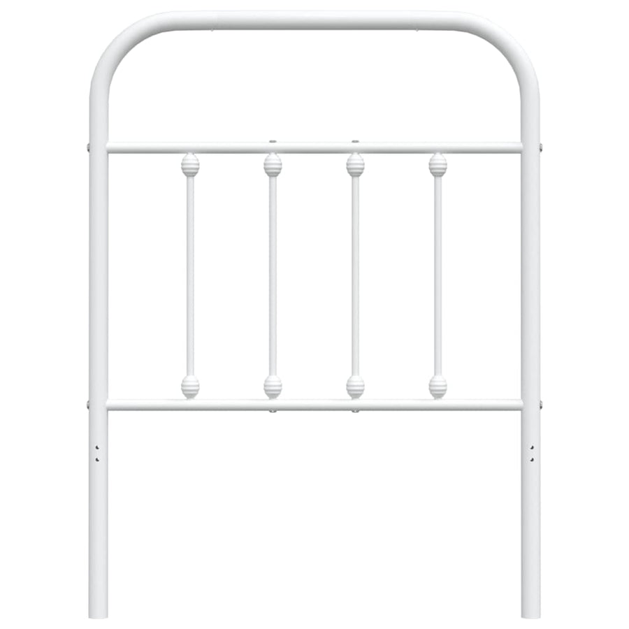 Hoofdbord Metaal Wit 75 Cm