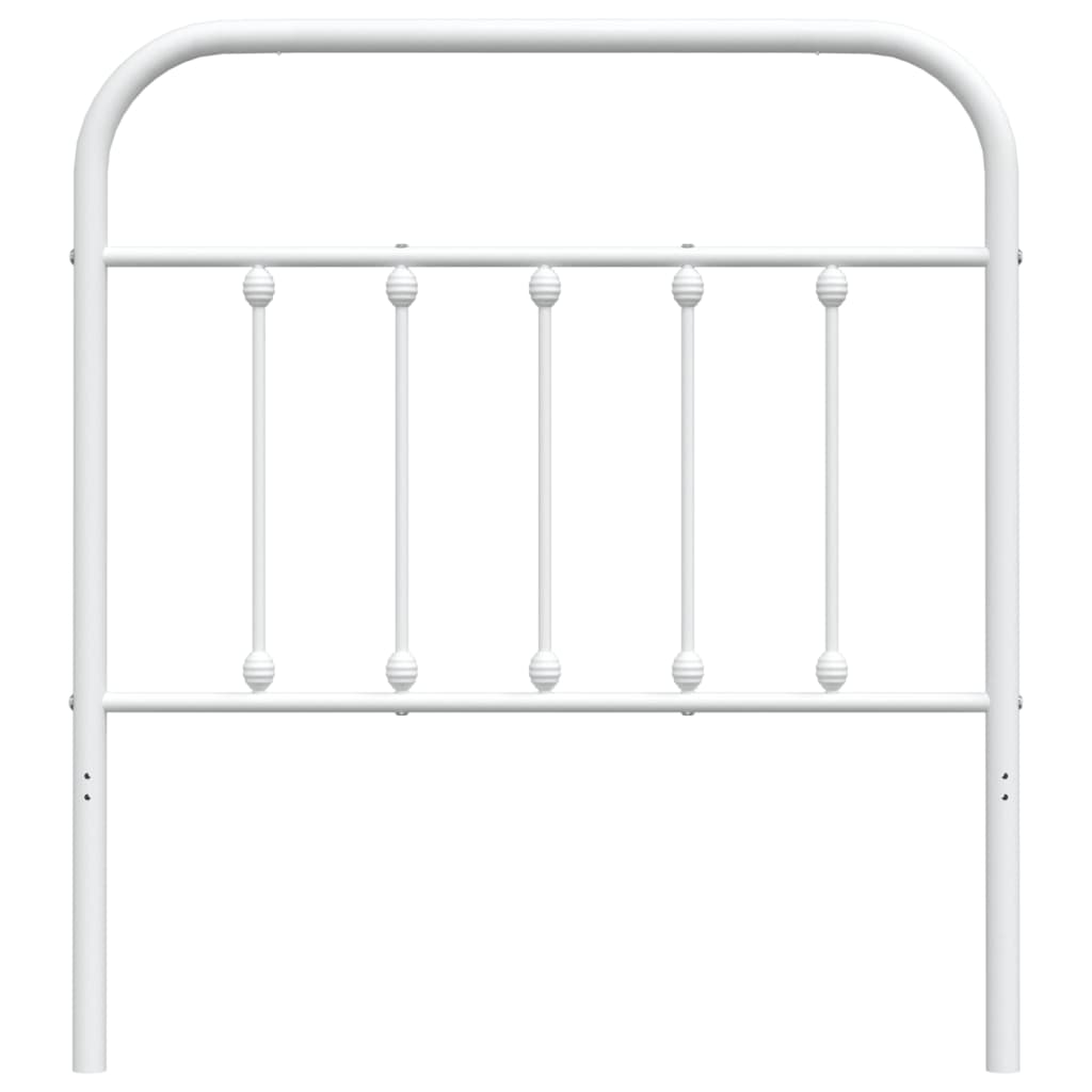 Hoofdbord Metaal Wit 80 Cm