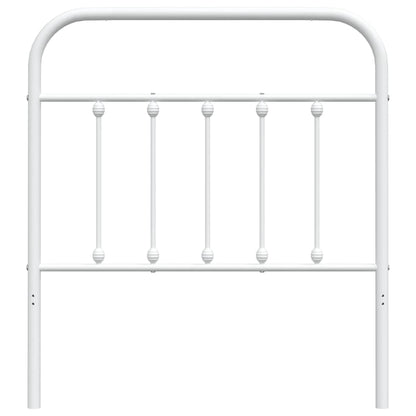 Hoofdbord Metaal Wit 80 Cm