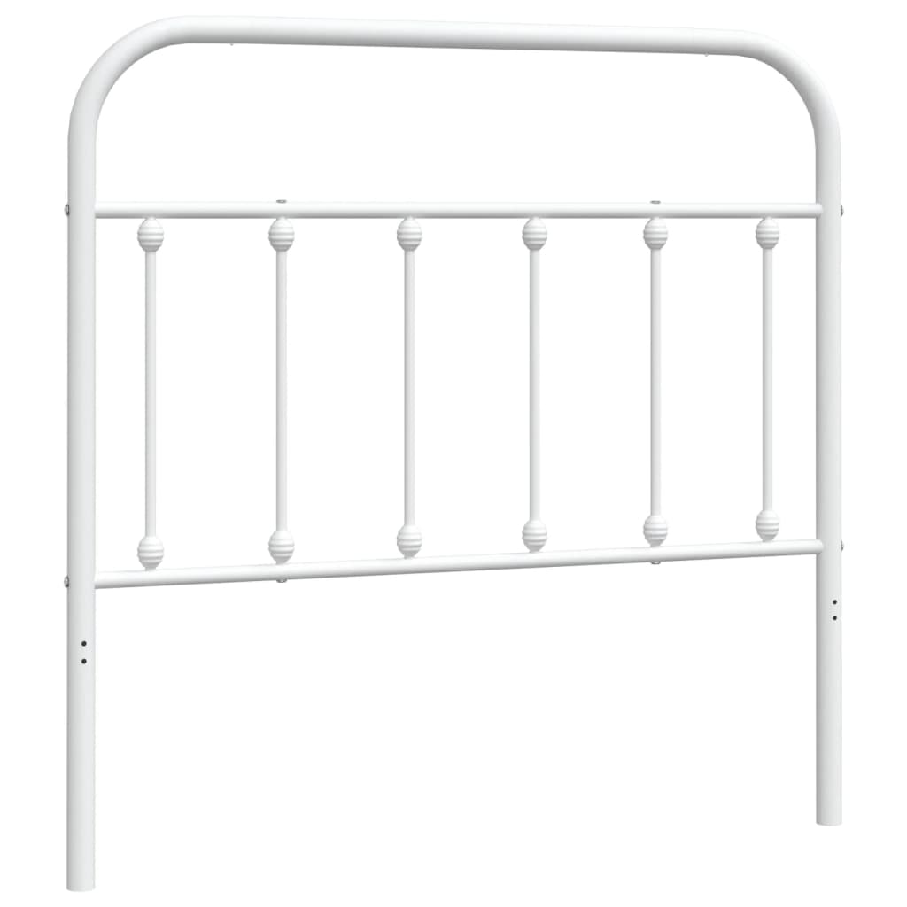 Hoofdbord Metaal Wit 100 Cm