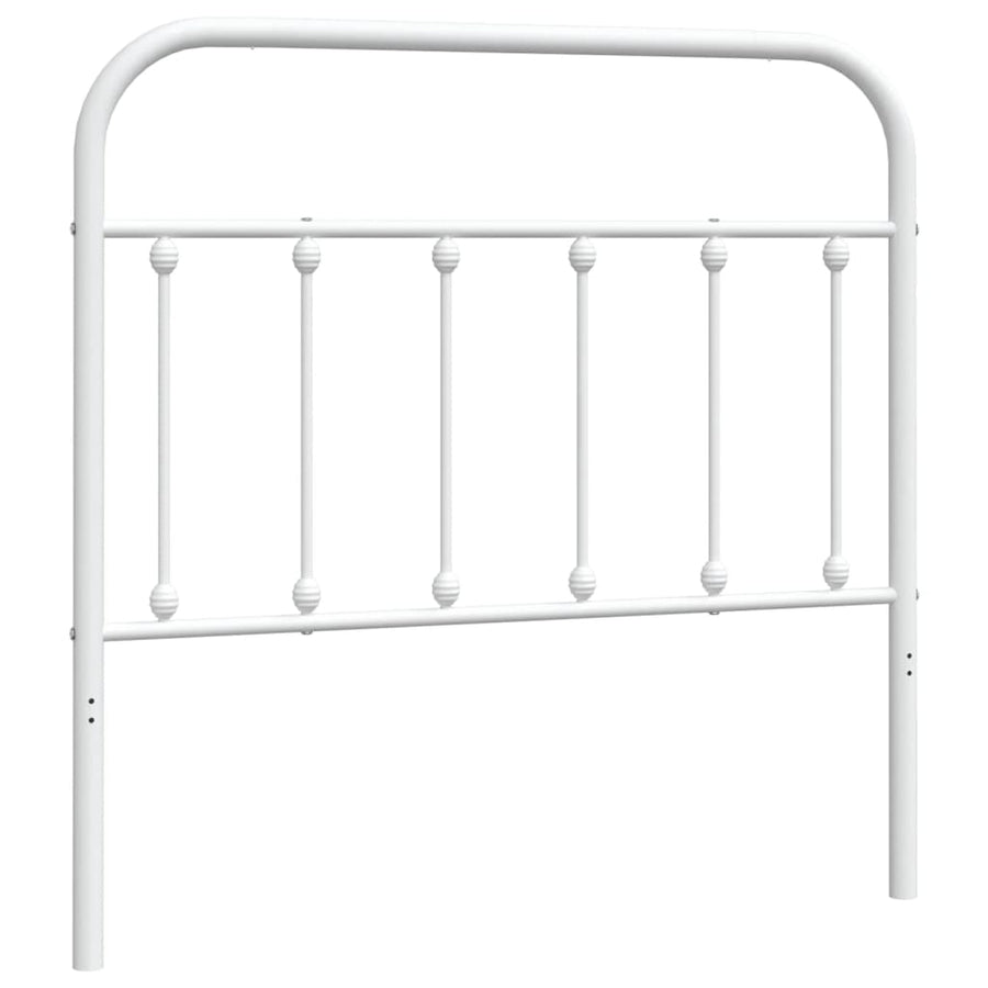 Hoofdbord Metaal Wit 100 Cm