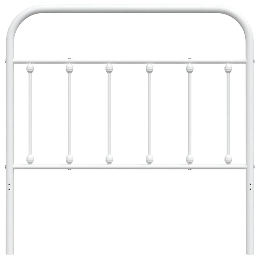Hoofdbord Metaal Wit 100 Cm