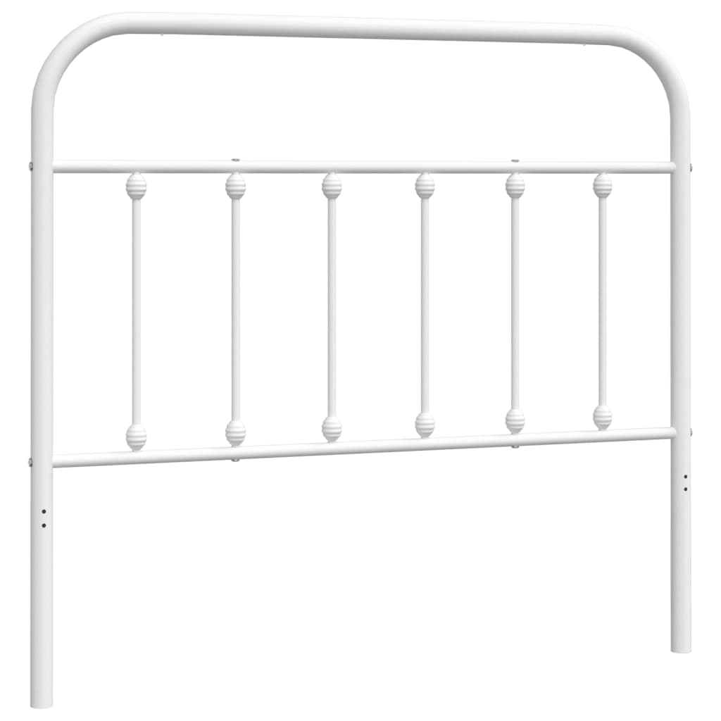Hoofdbord Metaal 107 cm Wit