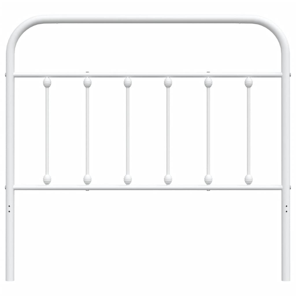 Hoofdbord Metaal 107 cm Wit