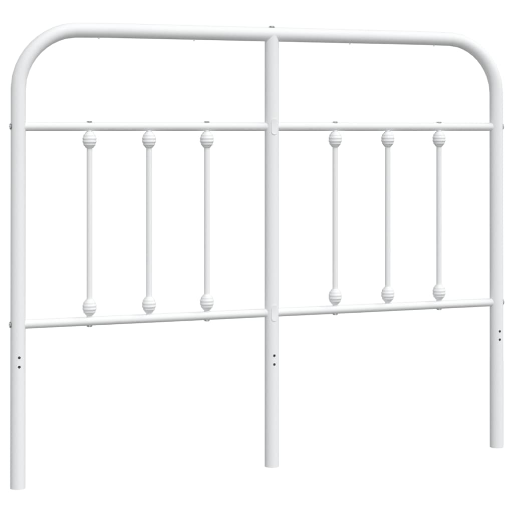 Hoofdbord Metaal Wit 120 Cm