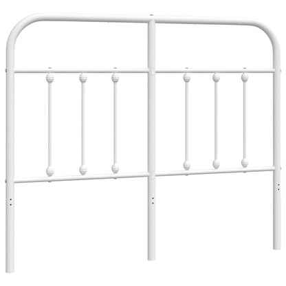 Hoofdbord Metaal Wit 120 Cm