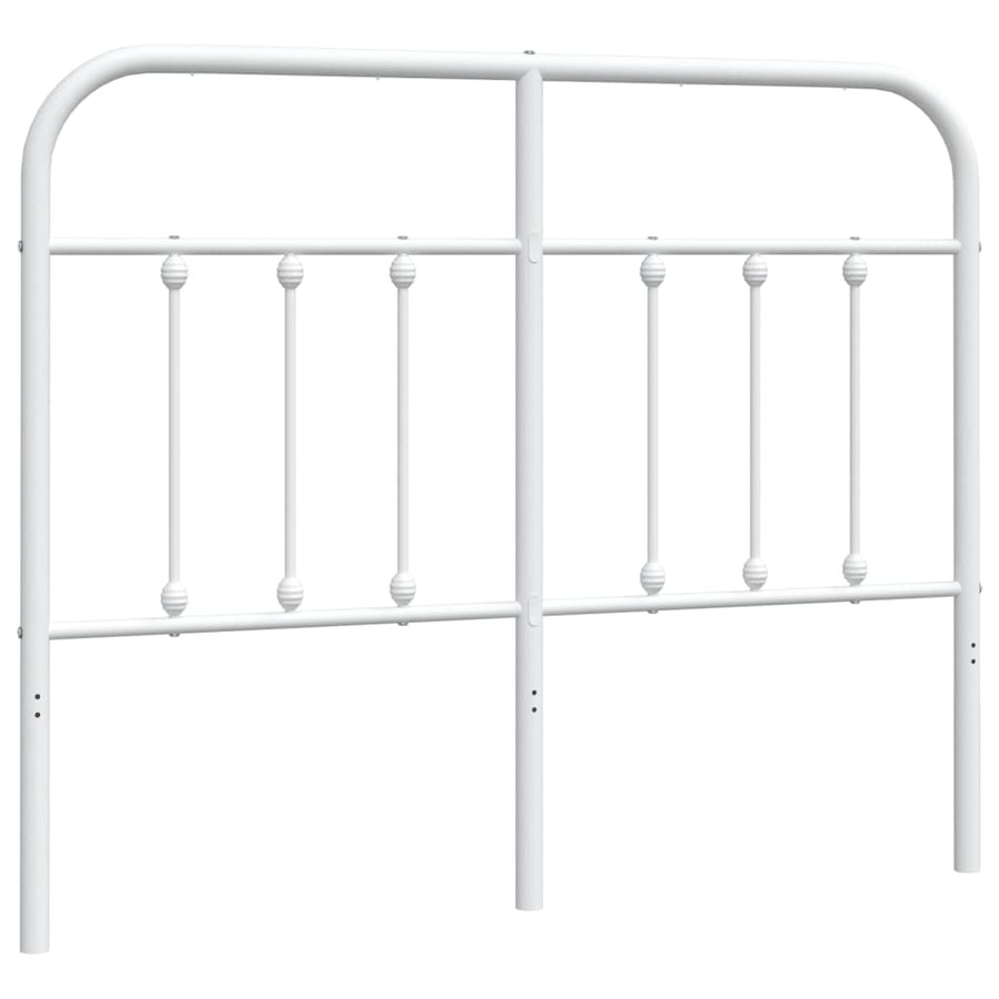 Hoofdbord Metaal Wit 120 Cm