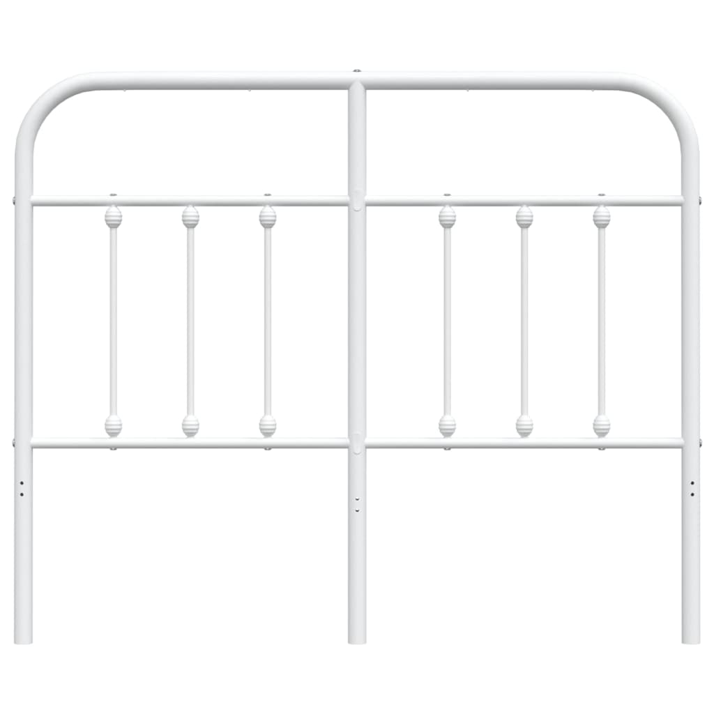 Hoofdbord Metaal Wit 120 Cm