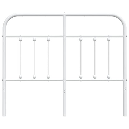 Hoofdbord Metaal Wit 120 Cm