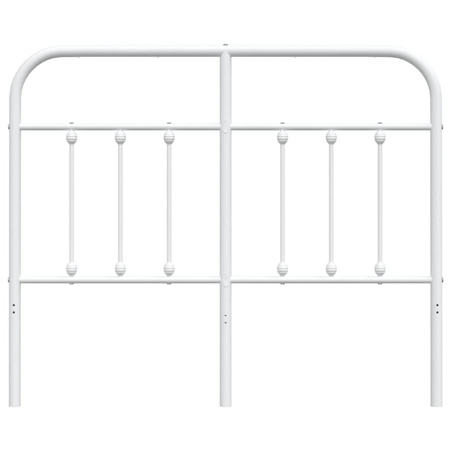 Hoofdbord Metaal Wit 120 Cm