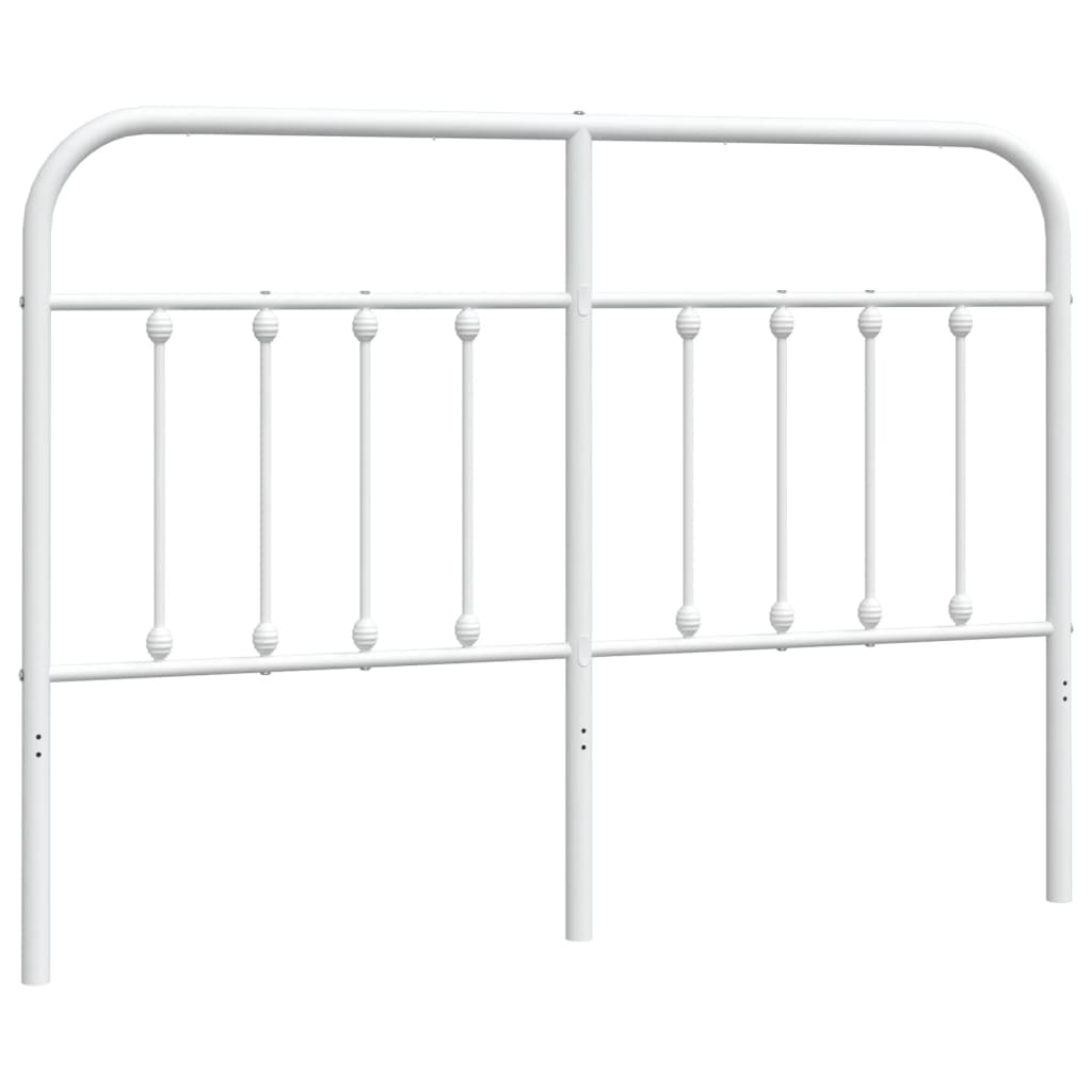 Hoofdbord Metaal 135 cm Wit