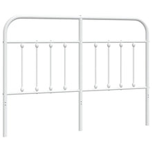 Hoofdbord Metaal 135 cm Wit