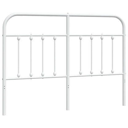 Hoofdbord Metaal 135 cm Wit