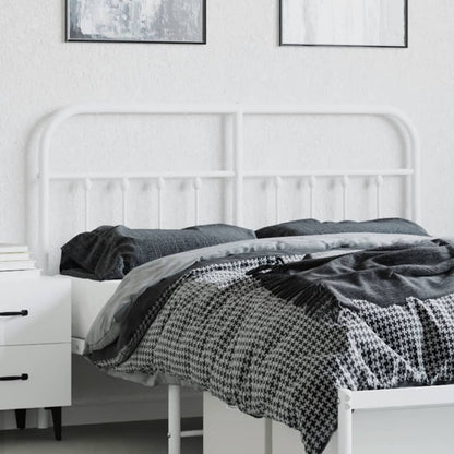 Hoofdbord Metaal 135 cm Wit