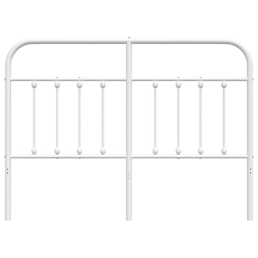 Hoofdbord Metaal 135 cm Wit