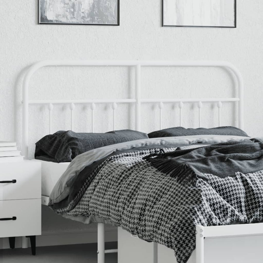 Hoofdbord Metaal 140 cm Wit