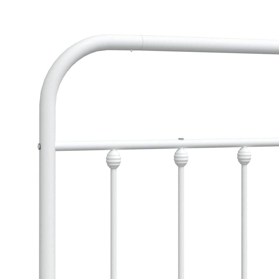 Hoofdbord Metaal Wit 150 Cm