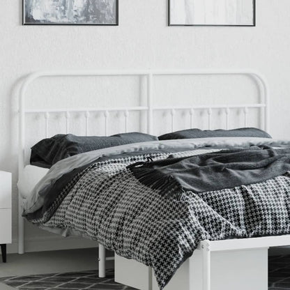 Hoofdbord Metaal Wit 180 Cm
