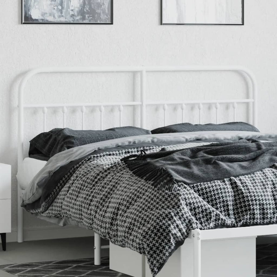Hoofdbord Metaal Wit 180 Cm