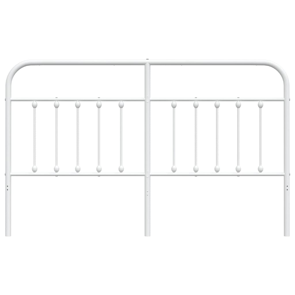 Hoofdbord Metaal Wit 180 Cm