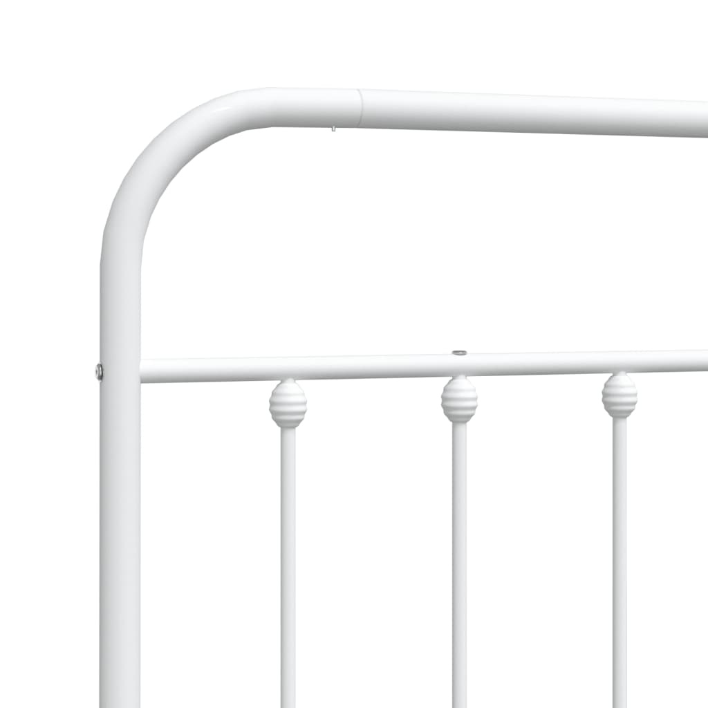 Hoofdbord Metaal Wit 180 Cm